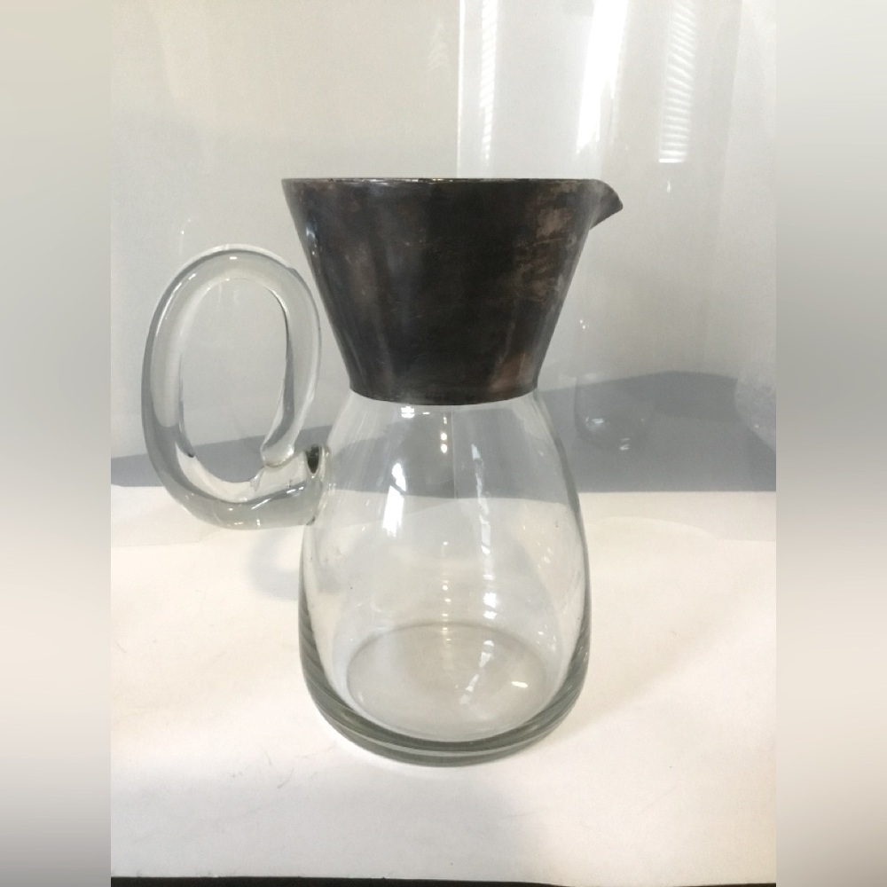 Vintage DOROTHY THORPE SILVER FADE Pitcher Mid Century Modern 48 oz RARE!